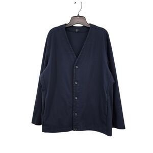 PLST Men's V-neck Button Front Cardigan - XL